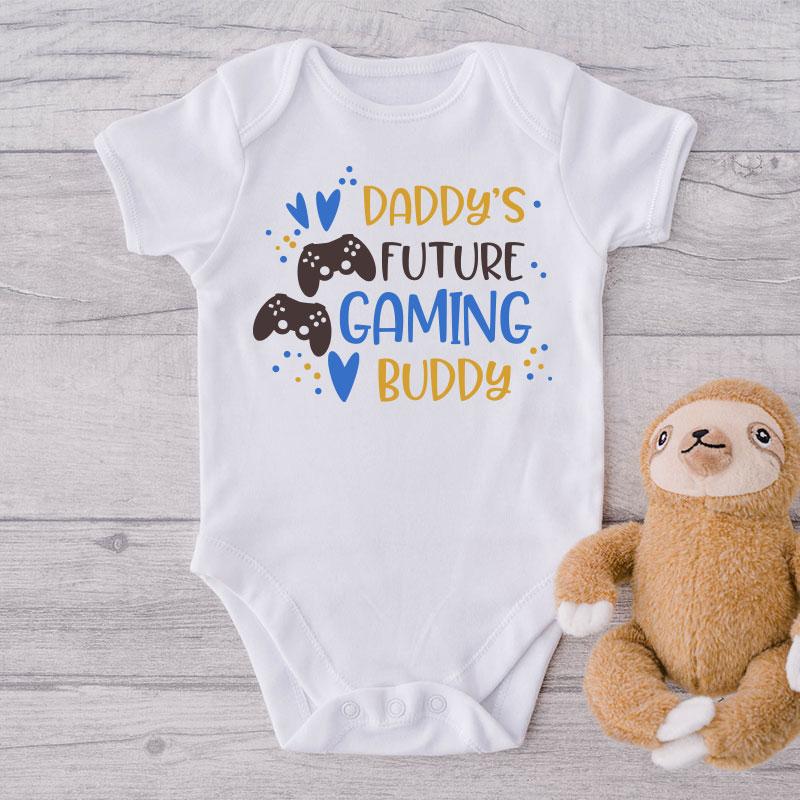 Daddy's Future Gaming Buddy-Onesie-Best Gift For Babies-Adorable Baby Clothes-Clothes For Baby-Best Gift For Papa-Best Gift For Mama-Cute Onesie NW0112 0-3 Months Official ONESIE Merch