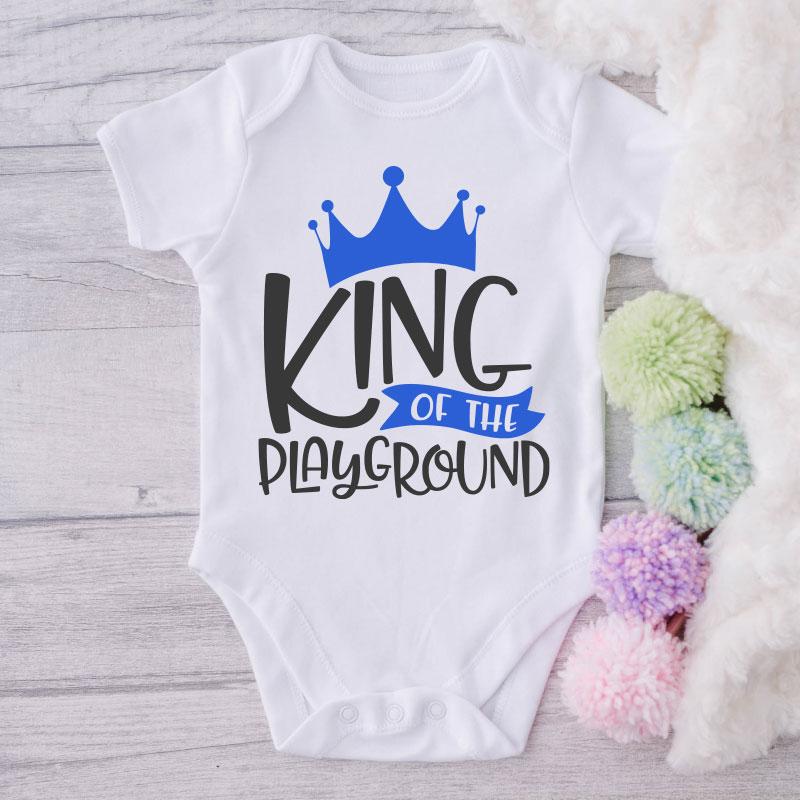 King Of The Playground-Funny Onesie-Best Gift For Babies-Adorable Clothes-Clothes For Baby-Best Gift For Papa-Best Gift For Mama-Cute Onesie NW0112 0-3 Months Official ONESIE Merch