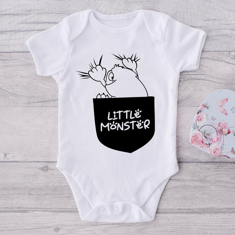 Little Monster-Funny Onesie-Best Gift For Babies-Adorable Baby Clothes-Clothes For Baby-Best Gift For Papa-Best Gift For Mama-Cute Onesie NW0112 0-3 Months Official ONESIE Merch