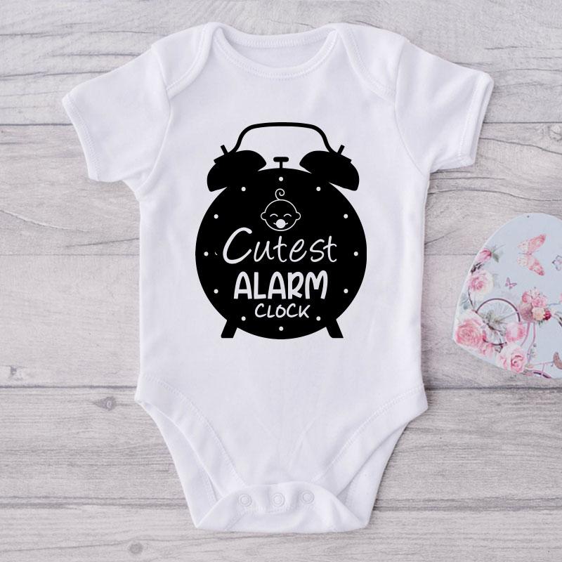 Cutest Alarm Clock-Onesie-Best Gift For Babies-Adorable Baby Clothes-Clothes For Baby-Best Gift For Papa-Best Gift For Mama-Cute Onesie NW0112 0-3 Months Official ONESIE Merch