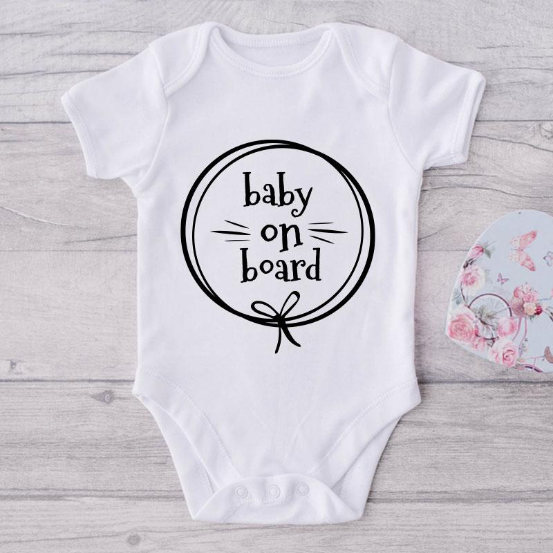 Baby On Board-Funny-Onesie-Best Gift For Babies-Adorable Baby Clothes-Clothes For Baby-Best Gift For Papa-Best Gift For Mama-Cute Onesie NW0112 0-3 Months Official ONESIE Merch