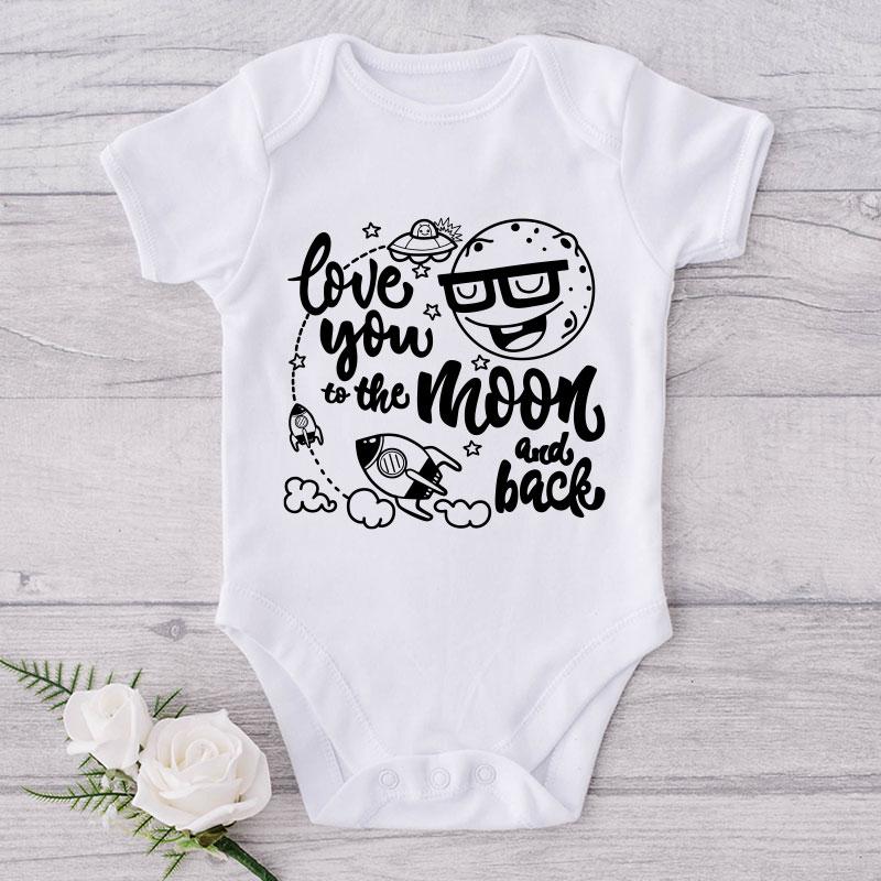 Love You To The Moon And Back-Onesie-Best Gift For Babies-Adorable Baby Clothes-Clothes For Baby-Best Gift For Papa-Best Gift For Mama-Cute Onesie NW0112 0-3 Months Official ONESIE Merch