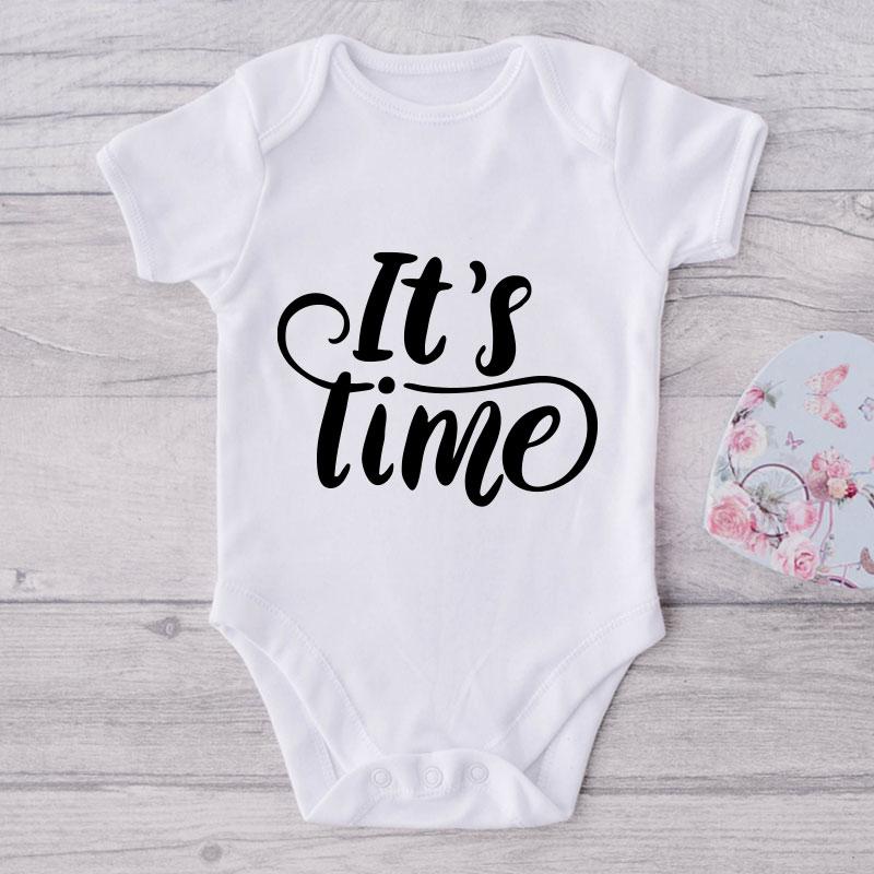 It's Time-Funny Onesie-Best Gift For Babies-Adorable Baby Clothes-Clothes For Baby-Best Gift For Papa-Best Gift For Mama-Cute Onesie NW0112 0-3 Months Official ONESIE Merch