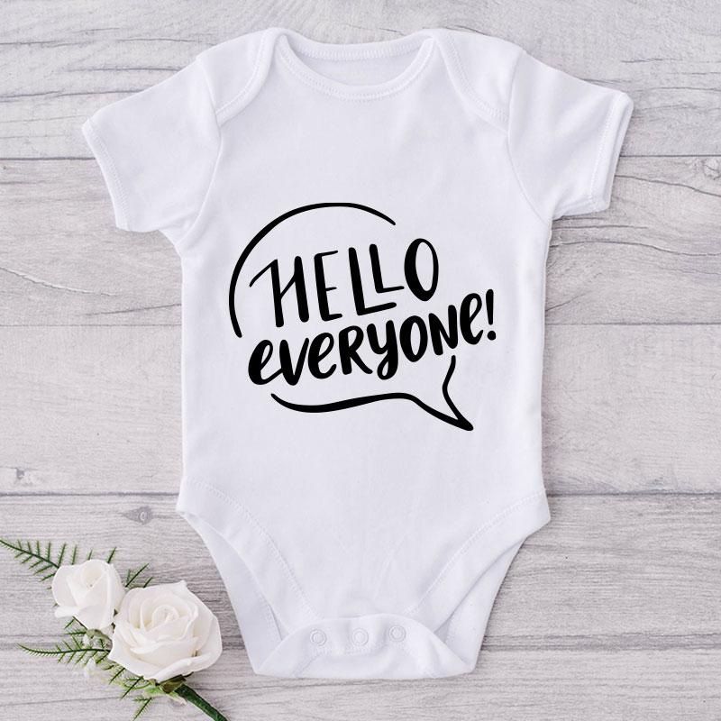 Hello Everyone!-Onesie-Best Gift For Babies-Adorable Baby Clothes-Clothes For Baby-Best Gift For Papa-Best Gift For Mama-Cute Onesie NW0112 0-3 Months Official ONESIE Merch