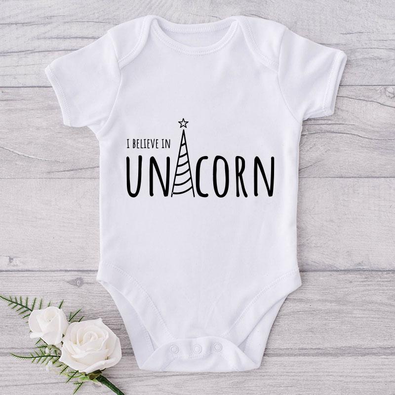 I Believe In Unicorn-Funny Onesie-Best Gift For Babies-Adorable Baby Clothes-Clothes For Baby-Best Gift For Papa-Best Gift For Mama-Cute Onesie NW0112 0-3 Months Official ONESIE Merch