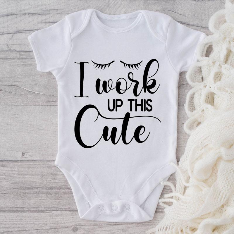 I Work Up This Cute-Funny Onesie-Best Gift For Babies-Adorable Baby Clothes-Clothes For Baby Girl-Best Gift For Papa-Best Gift For Mama-Cute Onesie NW0112 0-3 Months Official ONESIE Merch