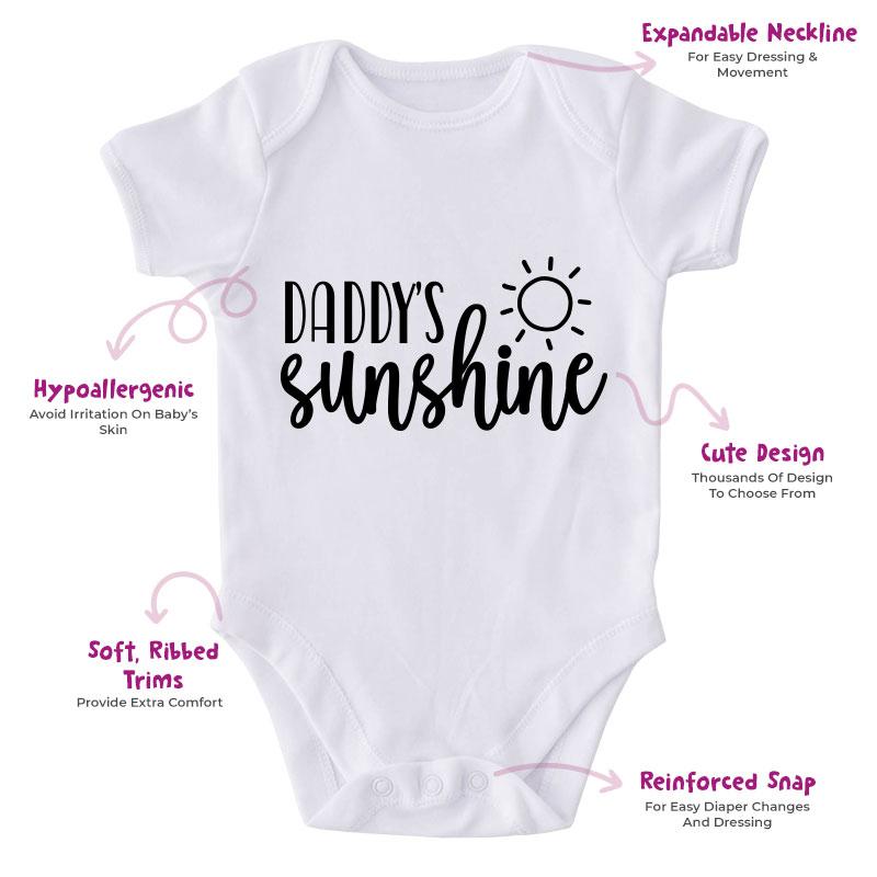 Daddy's Sunshine-Onesie-Best Gift For Babies-Adorable Baby Clothes-Clothes For Baby-Best Gift For Papa-Best Gift For Mama-Cute Onesie NW0112 0-3 Months Official ONESIE Merch