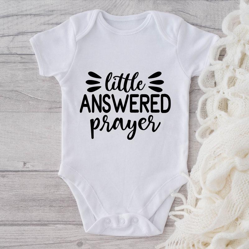 Little Answered Prayer-Onesie-Best Gift For Babies-Adorable Baby Clothes-Clothes For Baby-Best Gift For Papa-Best Gift For Mama-Cute Onesie NW0112 0-3 Months Official ONESIE Merch