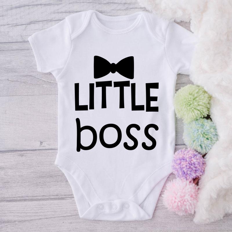 Little Boss-Onesie-Best Gift For Babies-Adorable Baby Clothes-Clothes For Baby-Best Gift For Papa-Best Gift For Mama-Cute Onesie NW0112 0-3 Months Official ONESIE Merch