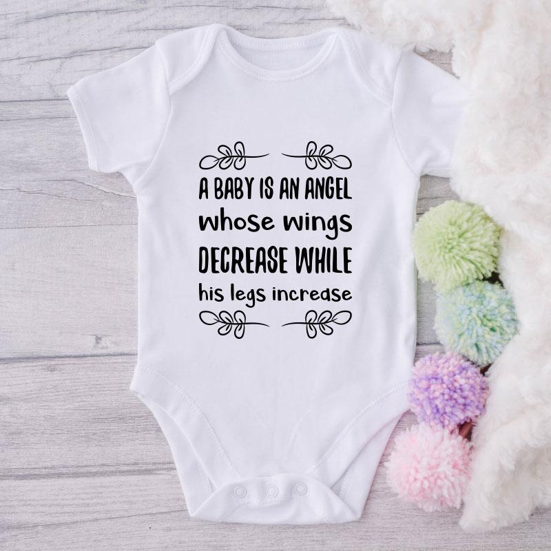 A Baby Is An Angel Whose Wings Decreases While His Legs Increases-Onesie-Adorable Baby Clothes-Clothes For Baby-Best Gift For Papa-Best Gift For Mama-Cute Onesie NW0112 0-3 Months Official ONESIE Merch