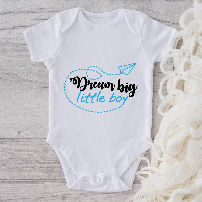 Dream Big Little Boy-Onesie-Adorable Baby Clothes-Clothes For Baby-Best Gift For Papa-Best Gift For Mama-Cute Onesie NW0112 0-3 Months Official ONESIE Merch
