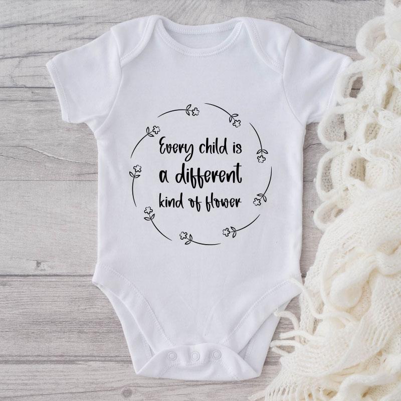 Every Child Is A Different Kind Of Flower-Onesie-Adorable Baby Clothes-Clothes For Baby-Best Gift For Papa-Best Gift For Mama-Cute Onesie NW0112 0-3 Months Official ONESIE Merch