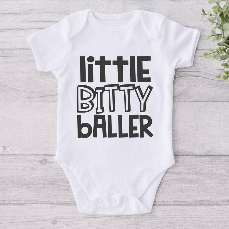 Little Bitty Baller-Funny Onesie-Adorable Baby Clothes-Clothes For Baby-Best Gift For Papa-Best Gift For Mama-Cute Onesie NW0112 0-3 Months Official ONESIE Merch