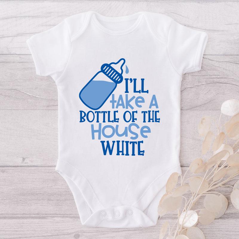 I'll Take A Bottle Of The House White-Onesie-Adorable Baby Clothes-Clothes For Baby-Best Gift For Papa-Best Gift For Mama-Cute Onesie NW0112 0-3 Months Official ONESIE Merch