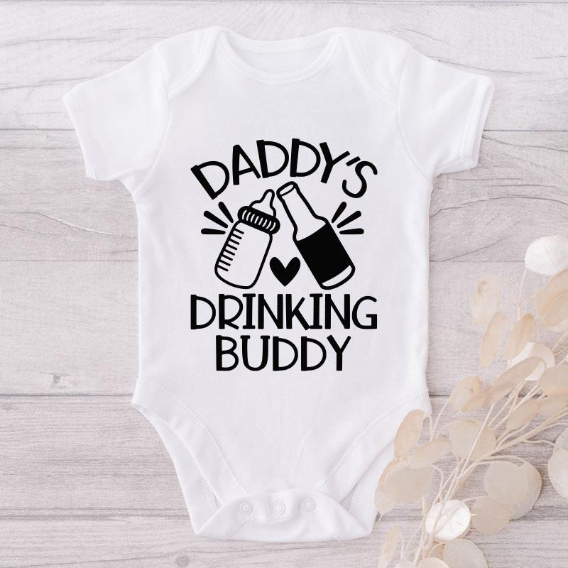 Daddy's Drinking Buddy-Funny Onesie-Adorable Baby Clothes-Clothes For Baby-Best Gift For Papa-Best Gift For Mama-Cute Onesie NW0112 0-3 Months Official ONESIE Merch