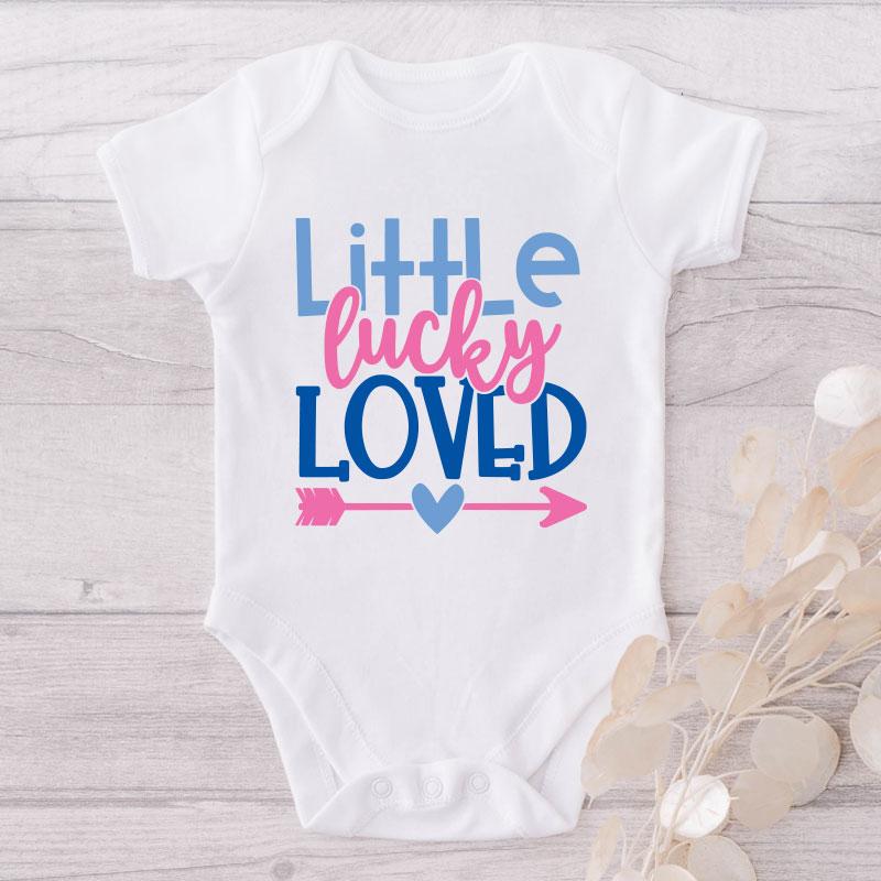 Little Lucky Loved-Onesie-Adorable Baby Clothes-Clothes For Baby-Best Gift For Papa-Best Gift For Mama-Cute Onesie NW0112 0-3 Months Official ONESIE Merch