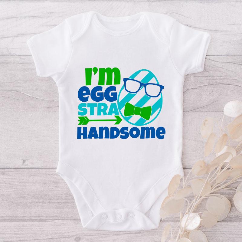 I'm Eggstra Handsome-Funny Onesie-Adorable Baby Clothes-Clothes For Baby-Best Gift For Papa-Best Gift For Mama-Cute Onesie NW0112 0-3 Months Official ONESIE Merch