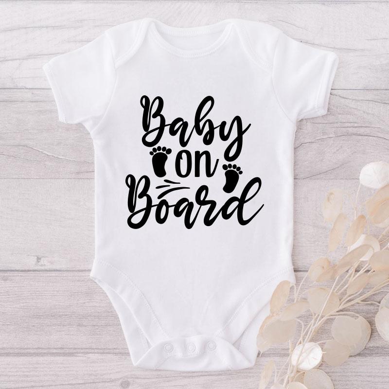 Baby On Board-Onesie-Adorable Baby Clothes-Best Gift For Papa-Best Gift For Mama-Clothes For Baby-Cute Onesie NW0112 0-3 Months Official ONESIE Merch