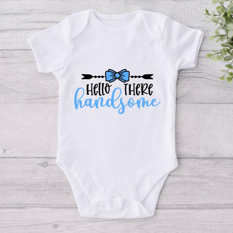 Hello There Handsome-Onesie-Best Gift For Babies-Adorable Baby Clothes-Clothes For Baby-Best Gift For Papa-Best Gift For Mama-Cute Onesie NW0112 0-3 Months Official ONESIE Merch