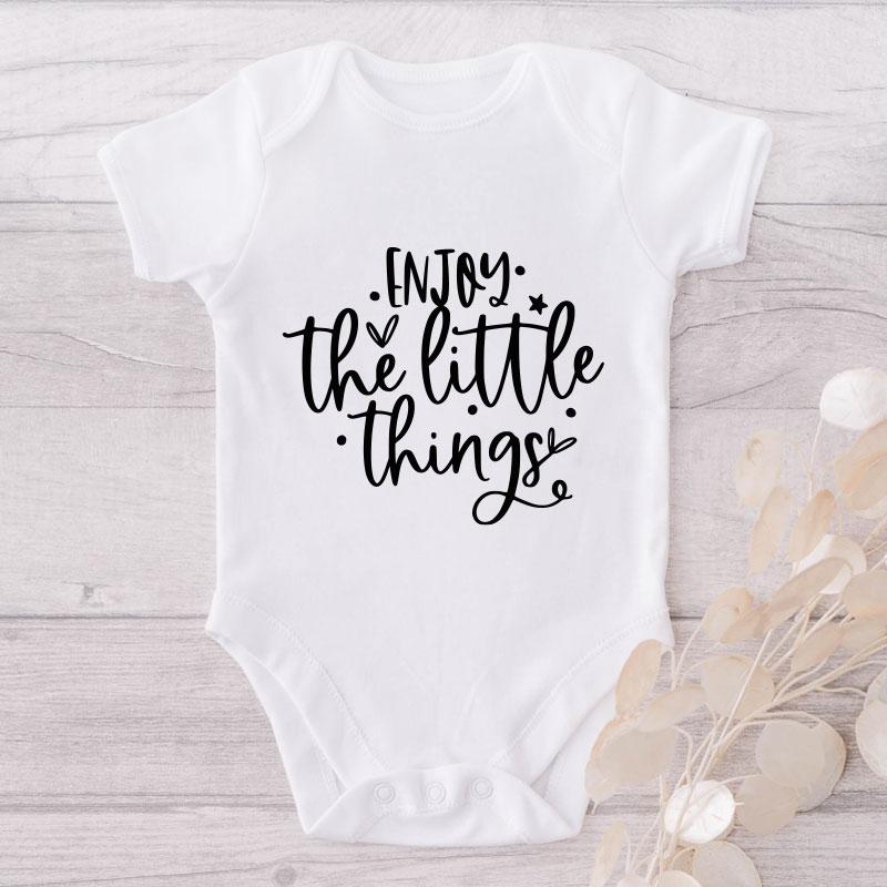 Enjoy The Little Things-Onesie-Best Gift For Babies-Adorable Baby Clothes-Clothes For Baby-Best Gift For Papa-Best Gift For Mama-Cute Onesie NW0112 0-3 Months Official ONESIE Merch