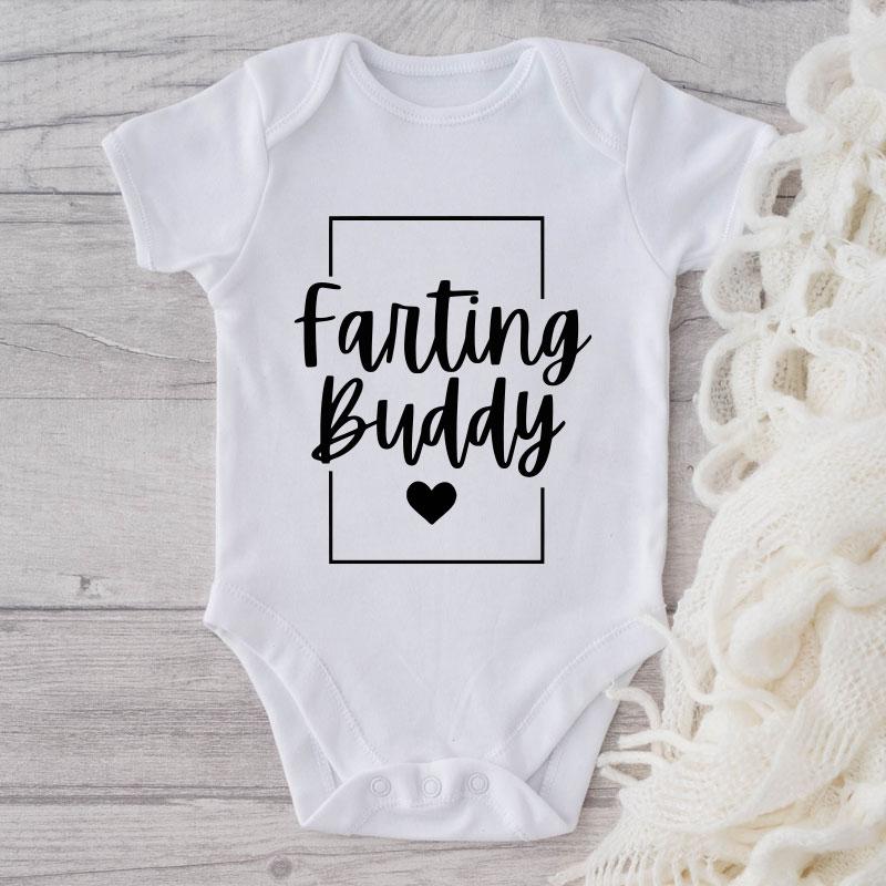 Farting Buddy-Onesie-Best Gift For Babies-Adorable Baby Clothes-Clothes For Baby-Best Gift For Papa-Best Gift For Mama-Cute Onesie NW0112 0-3 Months Official ONESIE Merch