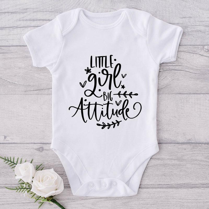 Little Girl Big Attitude-Onesie-Best Gift For Babies-Adorable Baby Clothes-Clothes For Baby-Best Gift For Papa-Best Gift For Mama-Cute Onesie NW0112 0-3 Months Official ONESIE Merch