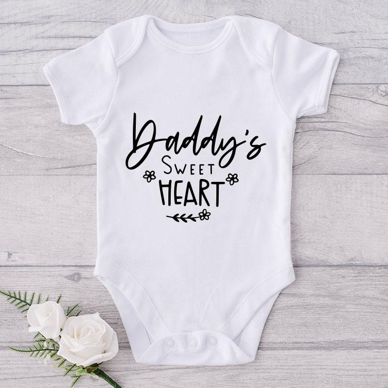 Daddy's Sweet Heart-Onesie-Best Gift For Babies-Adorable Baby Clothes-Clothes For Baby-Best Gift For Papa-Best Gift For Mama-Cute Onesie NW0112 0-3 Months Official ONESIE Merch