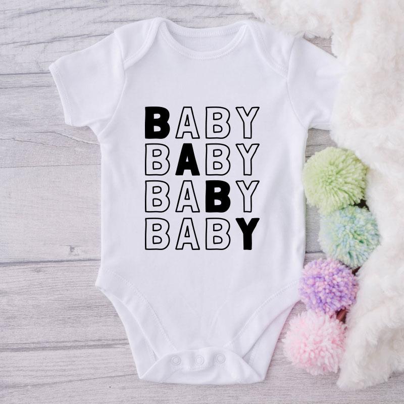 Baby Baby Baby Baby-Onesie-Best Gift For Babies-Adorable Baby Clothes-Clothes For Baby-Best Gift For Papa-Best Gift For Mama-Cute Onesie NW0112 0-3 Months Official ONESIE Merch