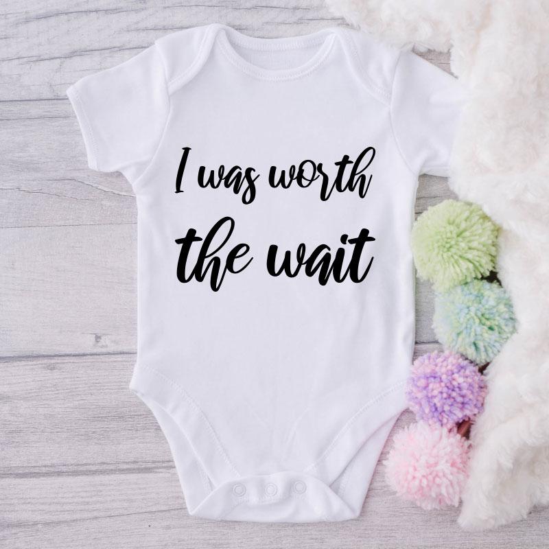 I Was Worth The Wait-Onesie-Best Gift For Babies-Adorable Baby Clothes-Clothes For Baby-Best Gift For Papa-Best Gift For Mama-Cute Onesie NW0112 0-3 Months Official ONESIE Merch