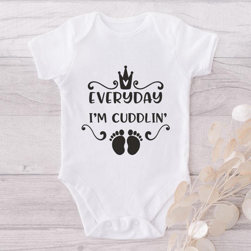 Everyday I'm Cuddlin-Onesie-Best Gift For Babies-Adorable Baby Clothes-Clothes For Baby-Best Gift For Papa-Best Gift For Mama-Cute Onesie NW0112 0-3 Months Official ONESIE Merch