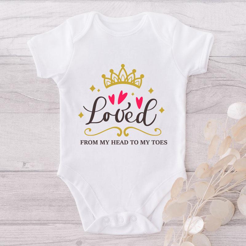 Loved From Head To My Toes-Onesie-Best Gift For Babies-Adorable Baby Clothes-Clothes For Baby-Best Gift For Papa-Best Gift For Mama-Cute Onesie NW0112 0-3 Months Official ONESIE Merch