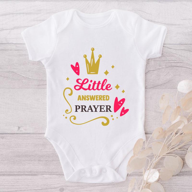 Little Answered Prayer-Onesie-Best Gift For Babies-Adorable Baby Clothes-Clothes For Baby-Best Gift For Papa-Best Gift For Mama-Cute Onesie NW0112 0-3 Months Official ONESIE Merch