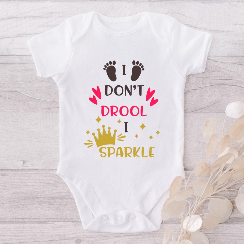 I Don't Drool I Sparkle-Onesie-Best Gift For Babies-Adorable Baby Clothes-Clothes For Baby-Best Gift For Papa-Best Gift For Mama-Cute Onesie NW0112 0-3 Months Official ONESIE Merch