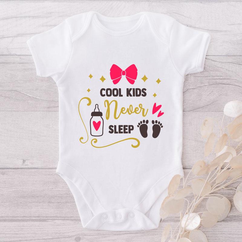 Cool Kids Never Sleep-Onesie-Best Gift For Babies-Adorable Baby Clothes-Clothes For Baby-Best Gift For Papa-Best Gift For Mama-Cute Onesie NW0112 0-3 Months Official ONESIE Merch