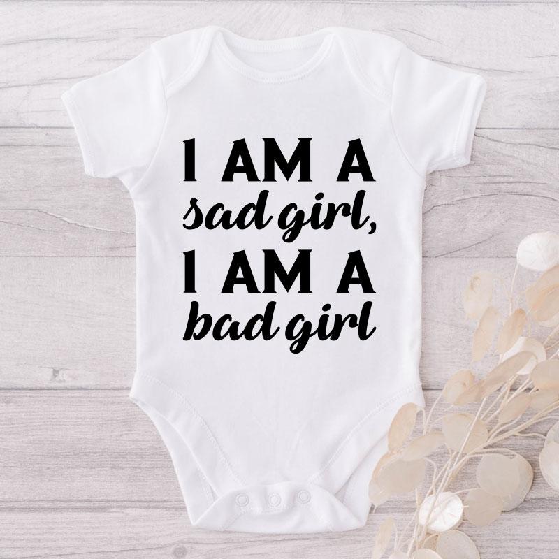 I Am A Sad Girl I Am A Bad Girl-Onesie-Best Gift For Babies-Adorable Baby Clothes-Clothes For Baby-Best Gift For Papa-Best Gift For Mama-Cute Onesie NW0112 0-3 Months Official ONESIE Merch