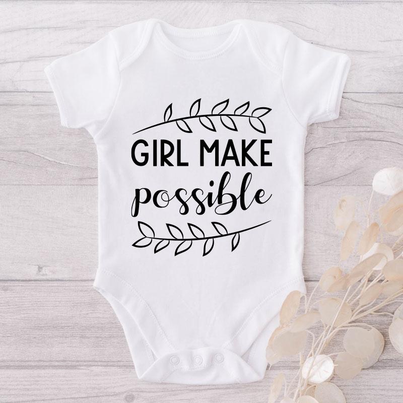 Girl Make Possible-Onesie-Best Gift For Babies-Adorable Baby Clothes-Clothes For Baby-Best Gift For Papa-Best Gift For Mama-Cute Onesie NW0112 0-3 Months Official ONESIE Merch