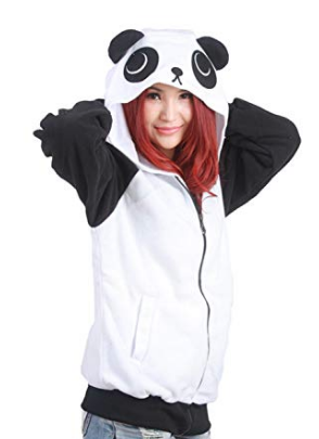 Premium Panda Hoodie | Onesieful OF0112 Small (Chest 94 CM / 36 IN Height 148-158 CM / 4'10 -5'2 ) Official ONESIE Merch