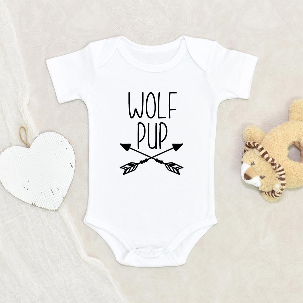 Adventurer Onesie - Newest Pack Member Onesie - Wolf Pup Tribal Baby Onesie - Wolf Baby Clothes - Cute Wolf Baby Onesie NW0112 0-3 Months Official ONESIE Merch