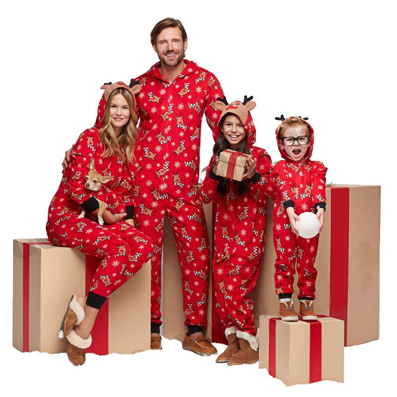 Christmas Costume Adults Kids Green Elf Clothing Cosplay Parent Child Wear Rompers Children Men Women Baby 5 - Christmas Onesie