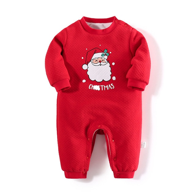 Prowow Christmas Baby Boys Clothes Casrtoon Kids Toddler Costume Xmas Elk Overalls For Children Clothing - Christmas Onesie